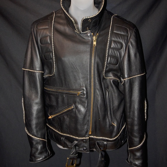 Leather Motorcycle  black - Picture 1 of 8